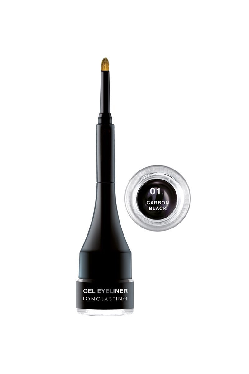 2 gel eyeliner shades with a brush